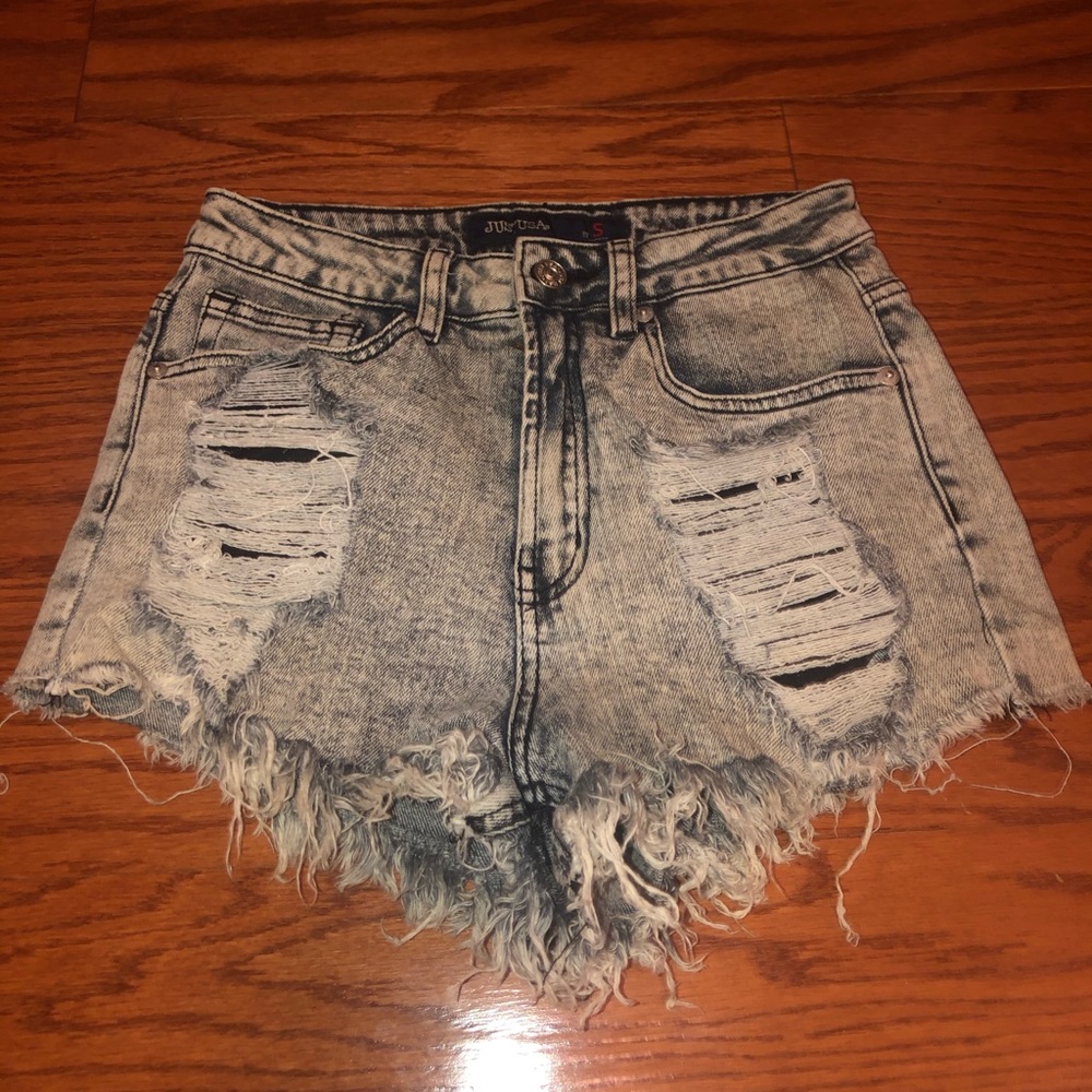 Just USA high waisted jean shorts